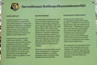 Muistomerkin infotaulu.
Kuva LA